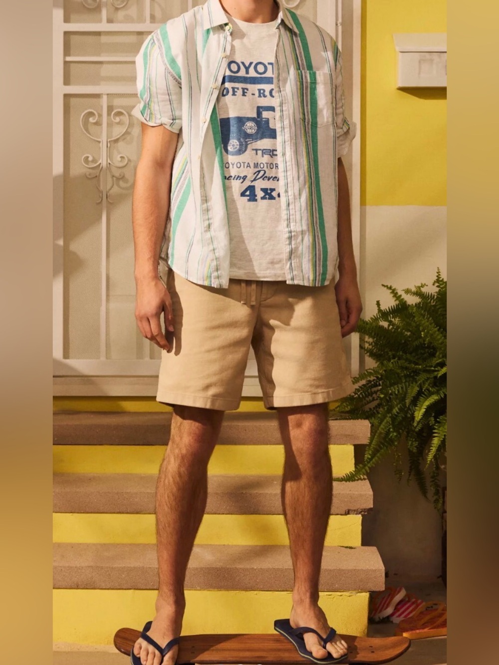 AMERICAN EAGLE Guys’ Khaki Cotton Shorts